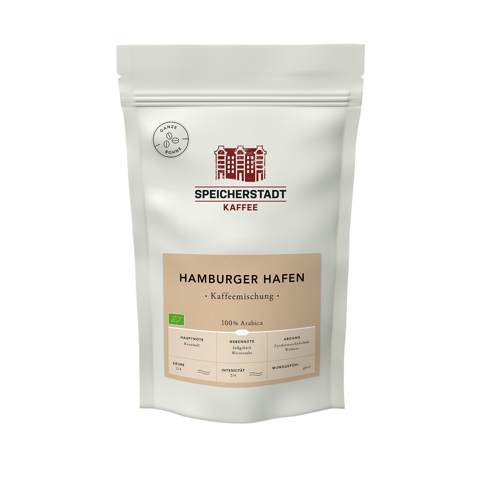 Hamburger Hafen | Kaffeemischung | 100% Arabica | BIO | ganze Bohne | 250 g | Speicherstadt Kaffeerösterei