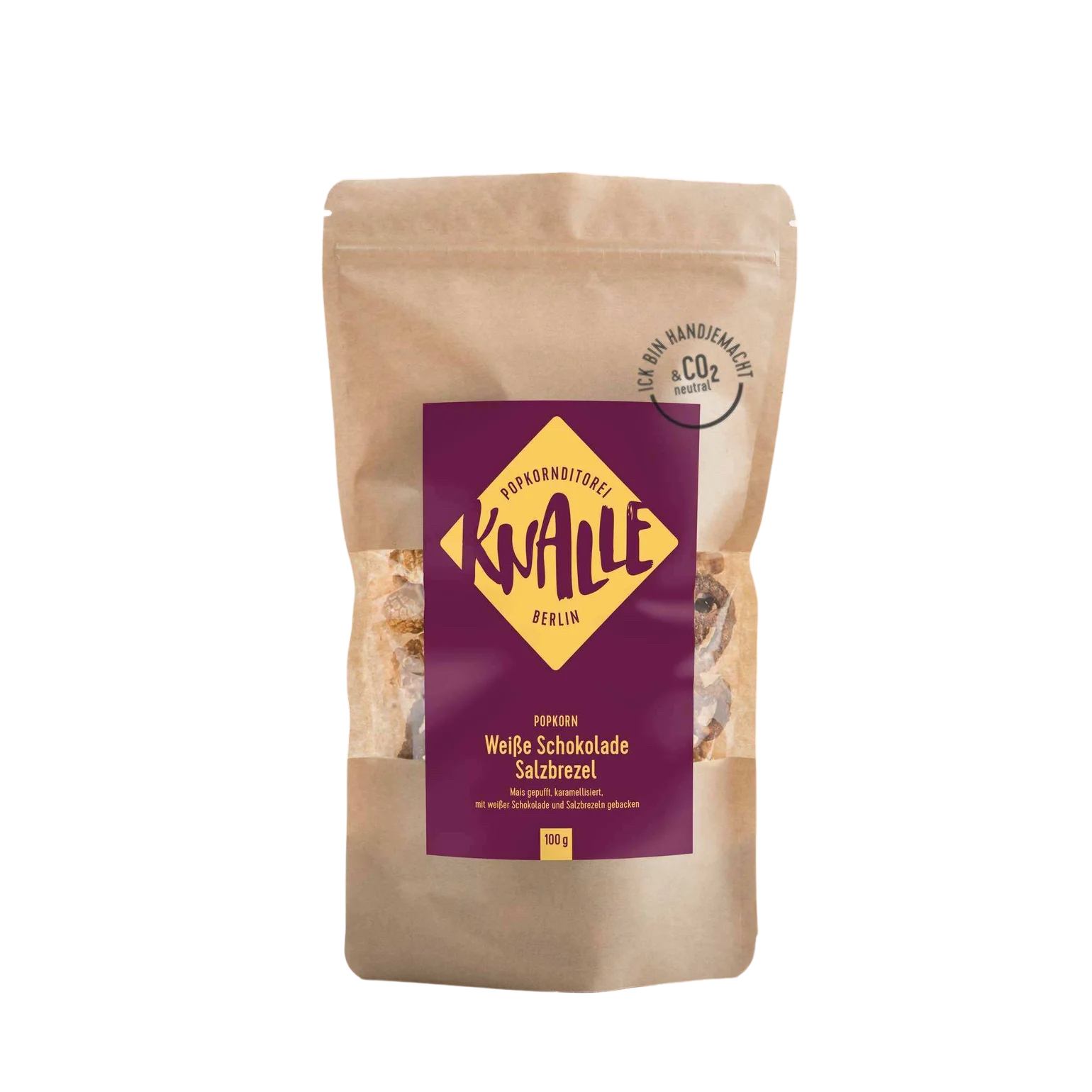 Popcorn | Weiße Schokolade Salzbrezel | 100 g | Knalle