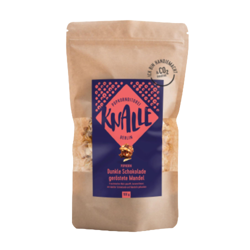 Popkorn | Dunkle Schokolade geröstete Mandel | 100 g | Knalle